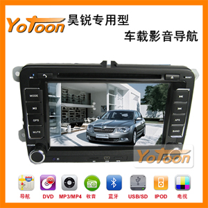 昊锐导航 斯柯达昊锐专用车载影音GPS导航仪